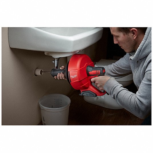 Used - Milwaukee M12 12-Volt Lithium-Ion Cordless Auger Snake Drain Cleaning Kit