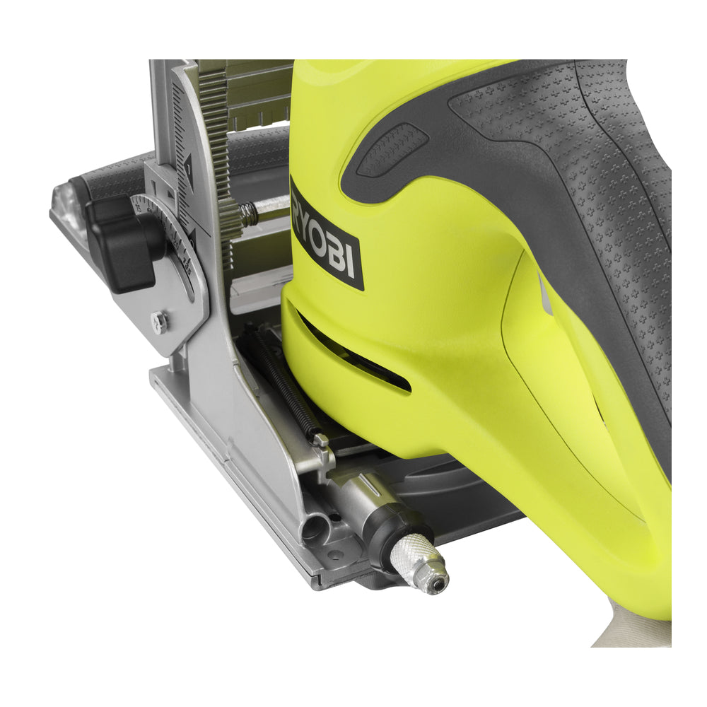 Used - RYOBI 6 Amp AC Biscuit Joiner Kit with Dust Collector and Bag