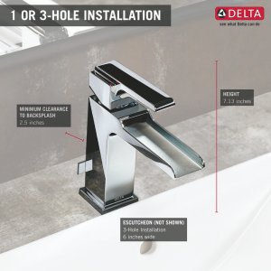 Open Box - Delta 568LF-BLMPU - Bathroom Sink Faucets Faucet