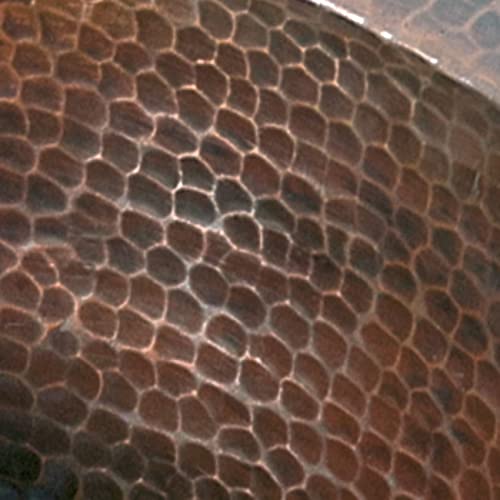 Open Box - Miseno MNO-NA100 Round 17" Copper Drop-In or Undermount Bathroom Sink