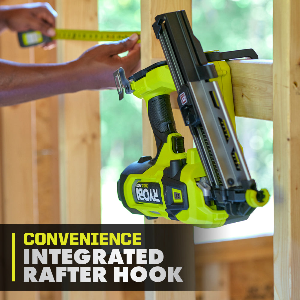 Used - RYOBI 18V ONE+ HP Brushless Cordless AirStrike 21° Framing Nailer (Tool Only)