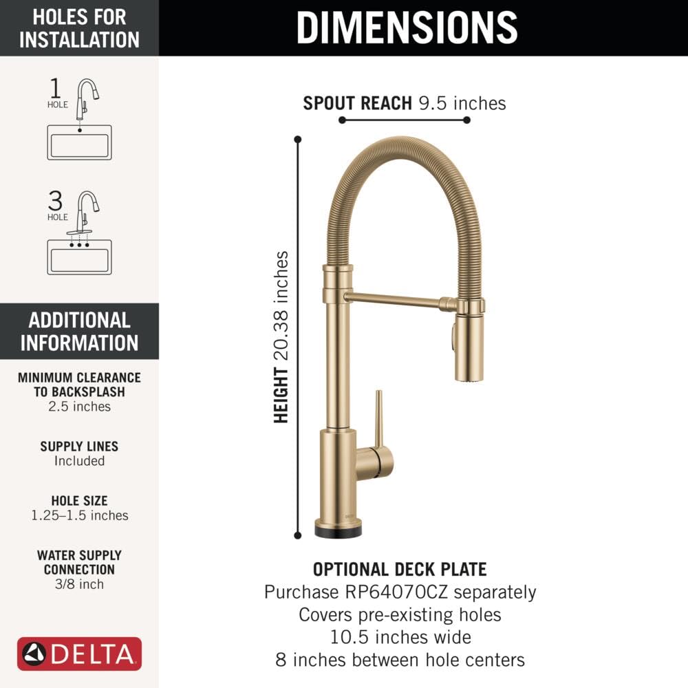 Open Box - Delta 9659TL-CZ-DST - Kitchen Faucet