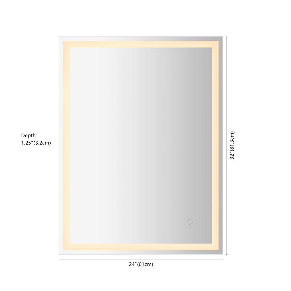 Open Box - JONATHAN Y Lighting MIR100A-2432 - Mirrors Home Decor