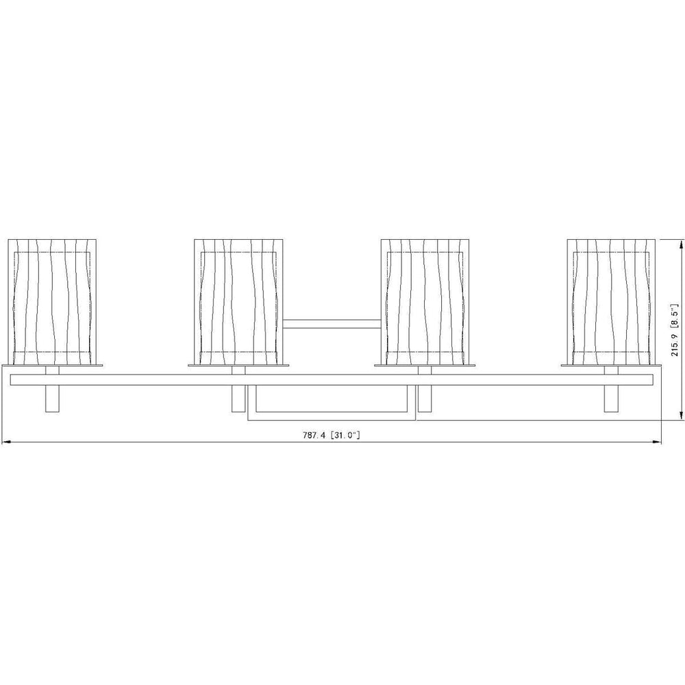 Open Box - Z-Lite 1949-4V-MGLD - Bathroom Fixtures Indoor Lighting