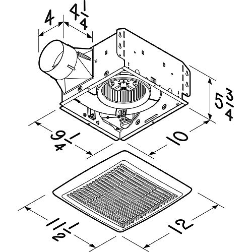 Open Box - Broan AE50110DC - Exhaust Fans Ventilation