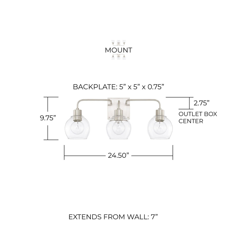 Open Box - Capital Lighting 120031BN-426 - Bathroom Fixtures Indoor Lighting
