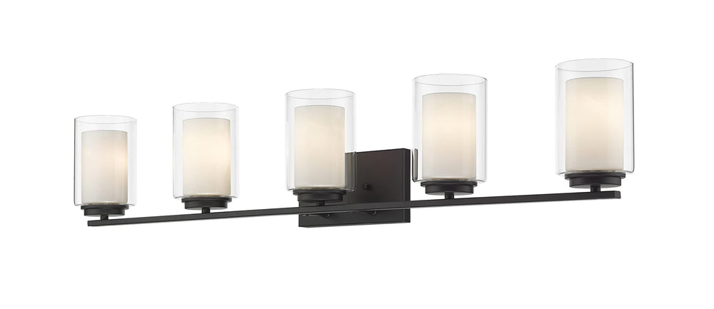 Open Box - Z-Lite 426-5V-BN Willow 5 Light Bathroom Vanity Fixture