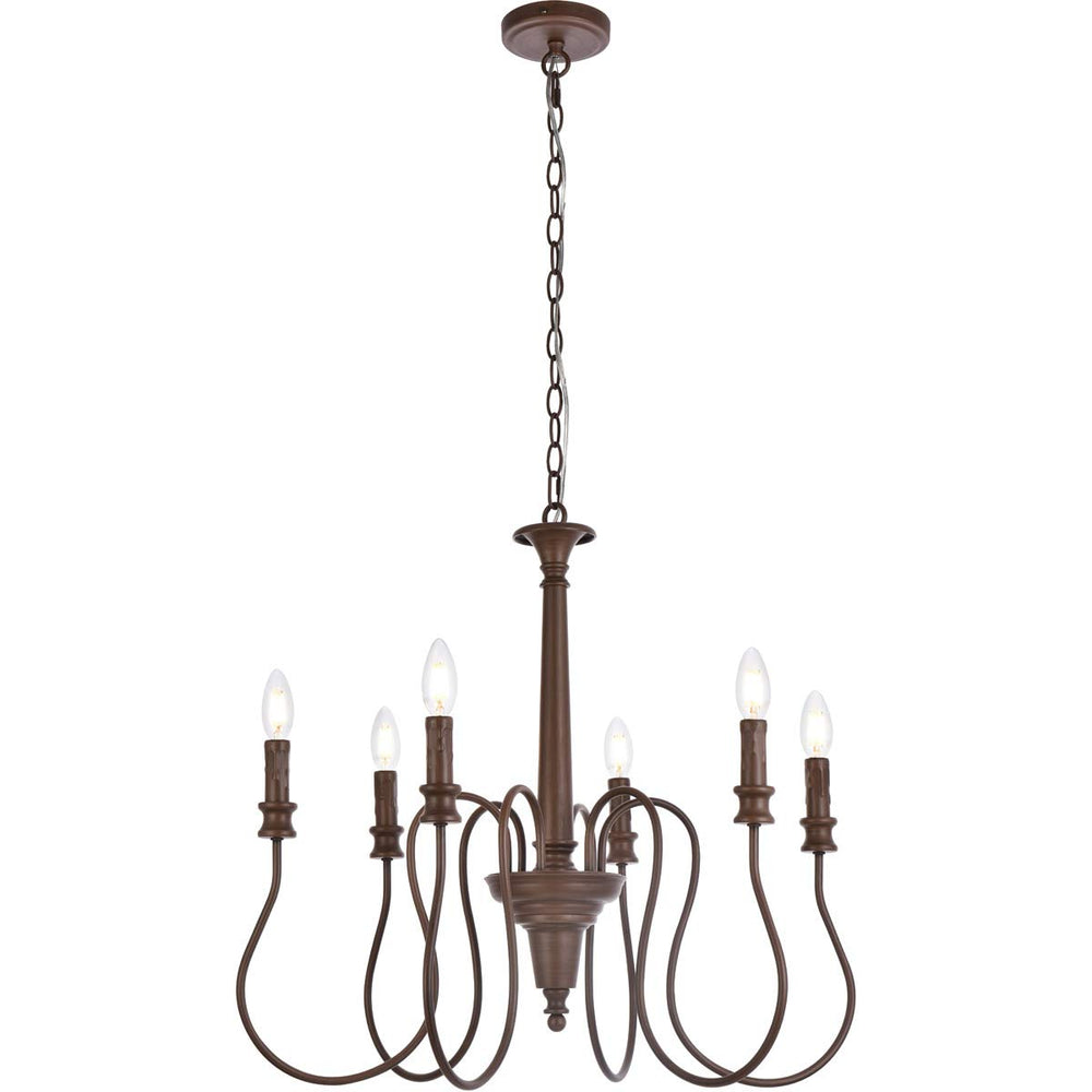 Open Box - Elegant Lighting LD7044D26WOK - Chandeliers Indoor Lighting