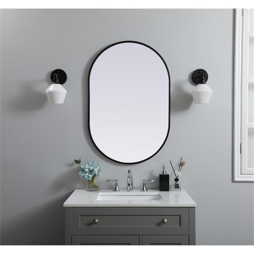 Open Box - Elegant Lighting MR2A2436BLK - Mirrors Home Decor