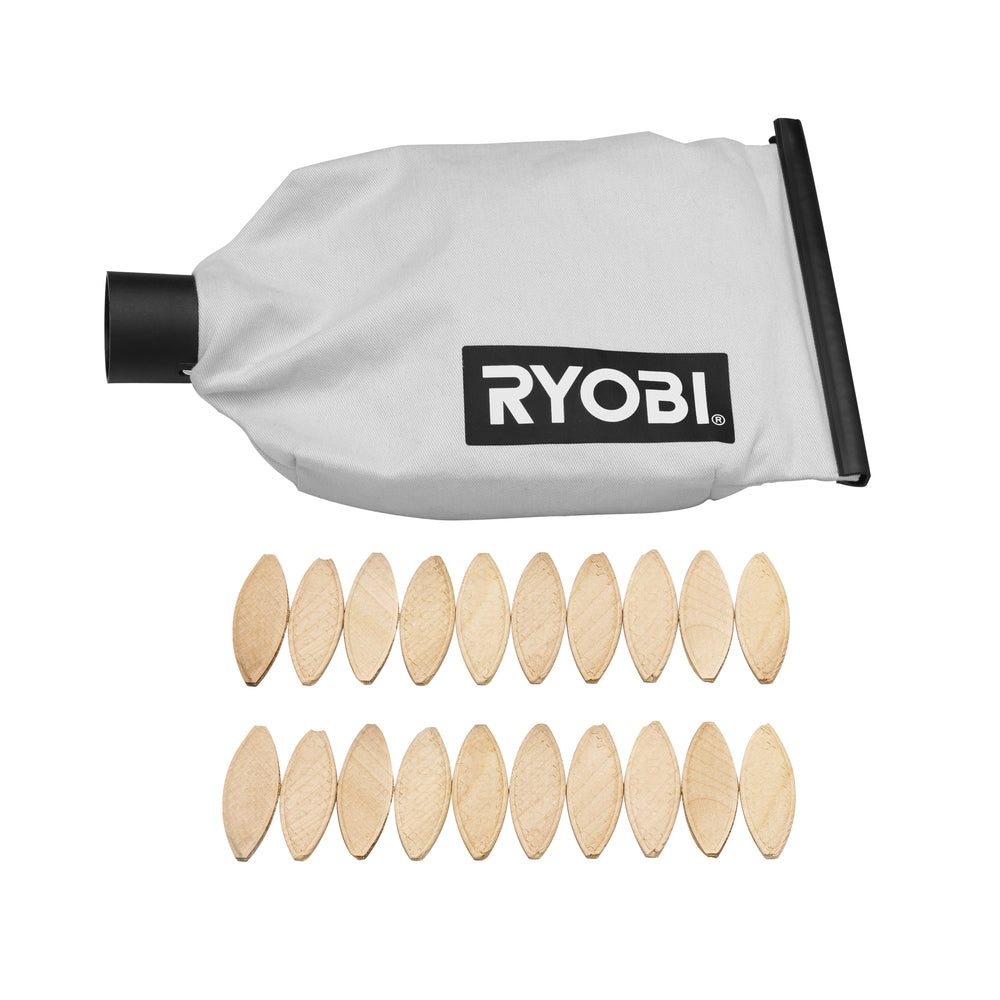 Used - RYOBI 6 Amp AC Biscuit Joiner Kit with Dust Collector and Bag