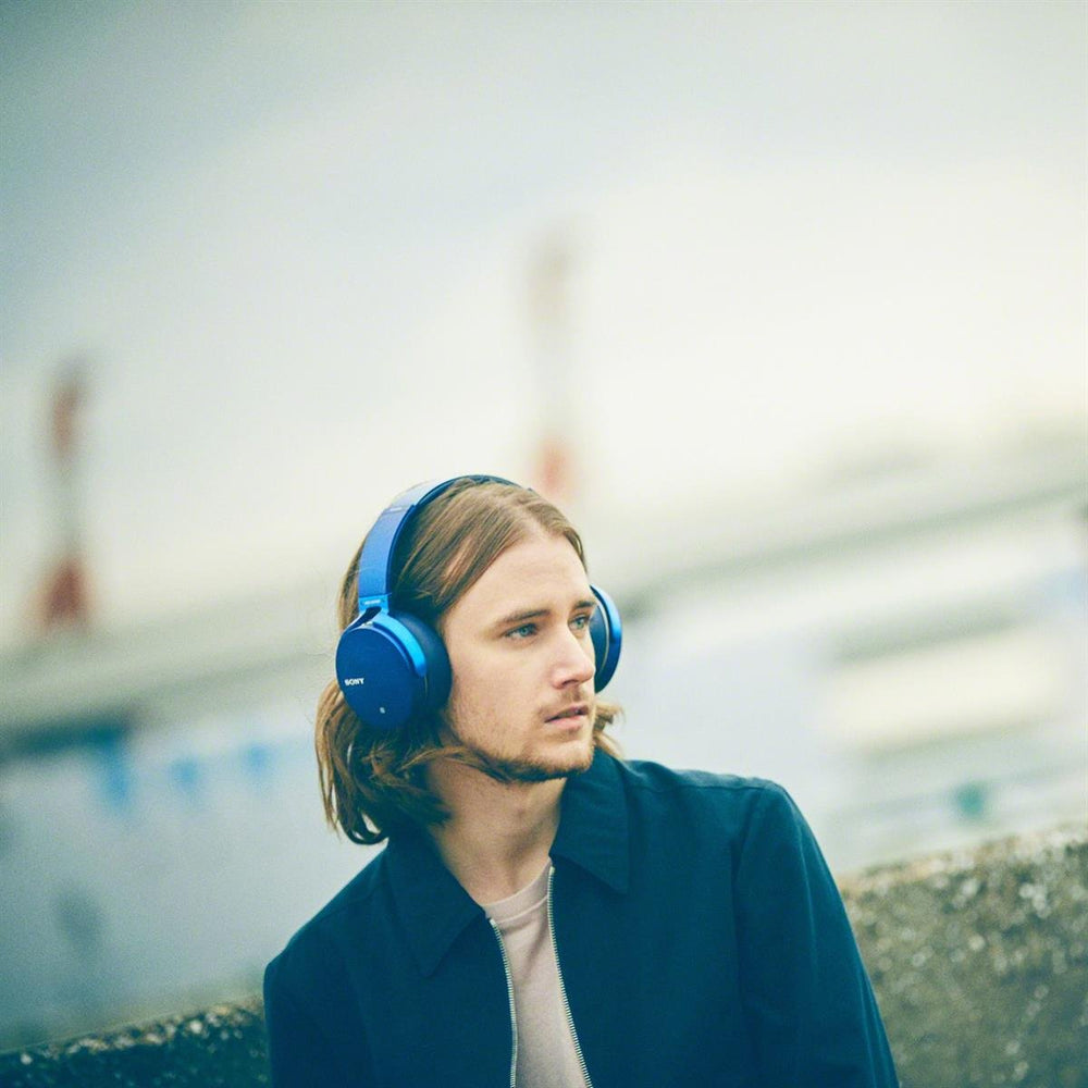 Refurbished - Sony MRDXB950B1 Headphones, Blue
