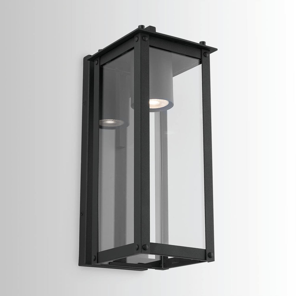 Open Box - Capital Lighting 934611BK-GL - Wall Sconces Outdoor Lighting