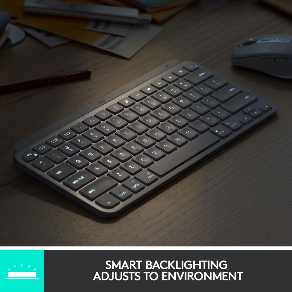 Used - MX Keys Mini Minimalist Wireless Illuminated Keyboard-BLACK-US-2.4GHZ/BT-OFFLINE ONLY 920-010475