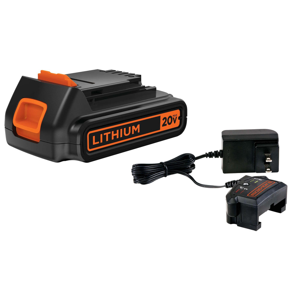 Used - BLACK+DECKER 20-Volt Battery + Cup Charger, LBXR20CK