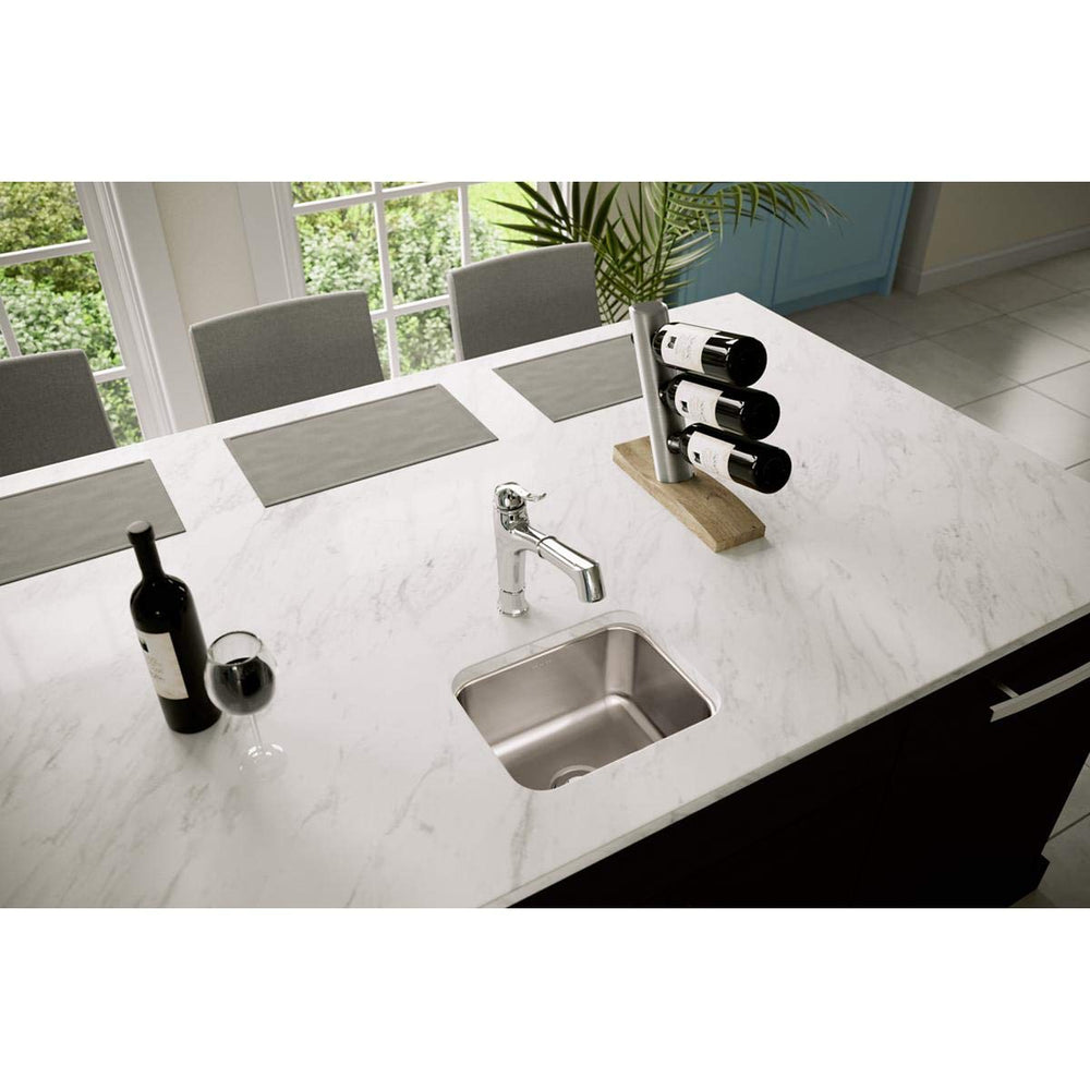 Open Box - Elkay ELUH129 Gourmet Lustertone 14-1/2" x 11-3/4" Single Basin Undermount Kitchen Sink with 7" Depth