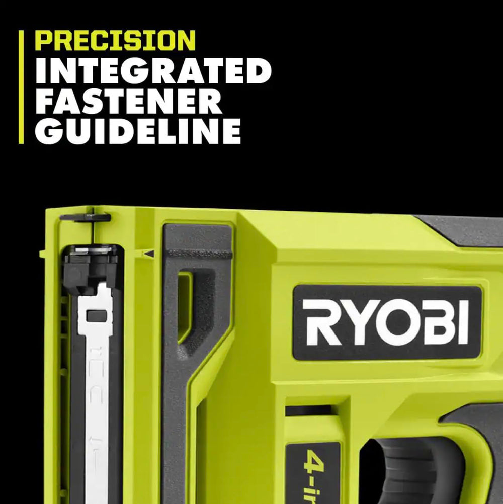Used - RYOBI USB LITHIUM 4-in-1 Stapler/Nailer Kit with 3.0 Ah Battery and Charging Cable