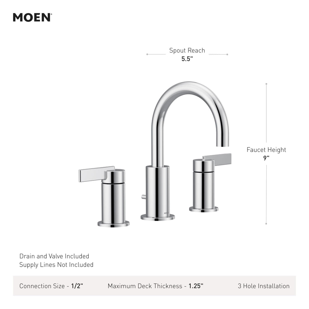Open Box - Moen TV6222BL - Bathroom Sink Faucets Faucet