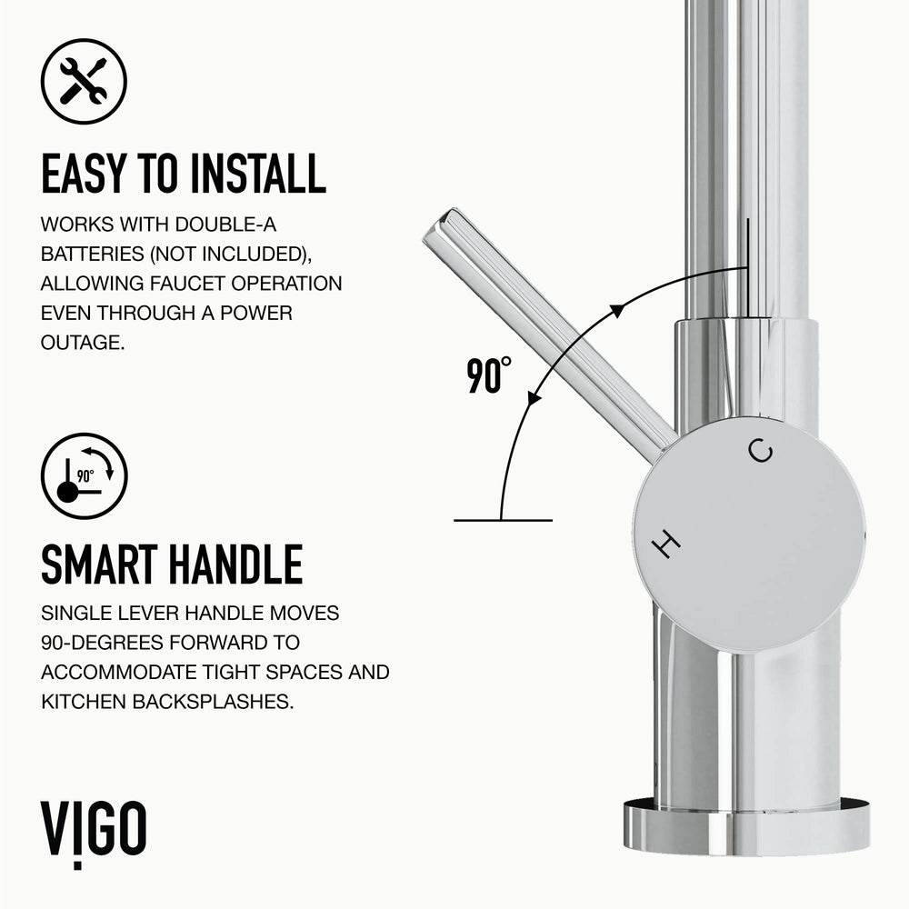 Open Box - Vigo VG02008MBS - Kitchen Faucet