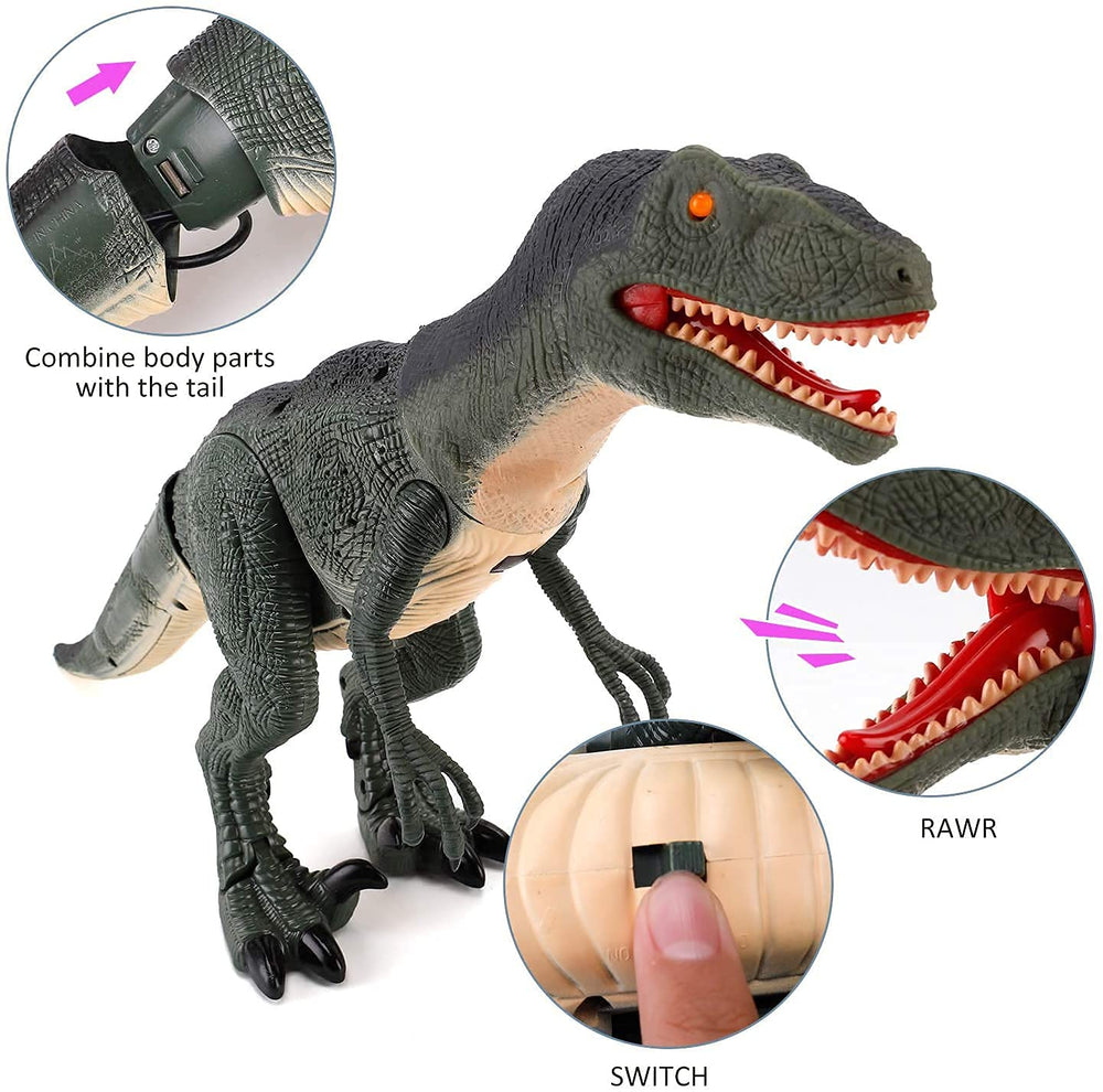 New - Contixo DR2 Velociraptor RC Dinosaur