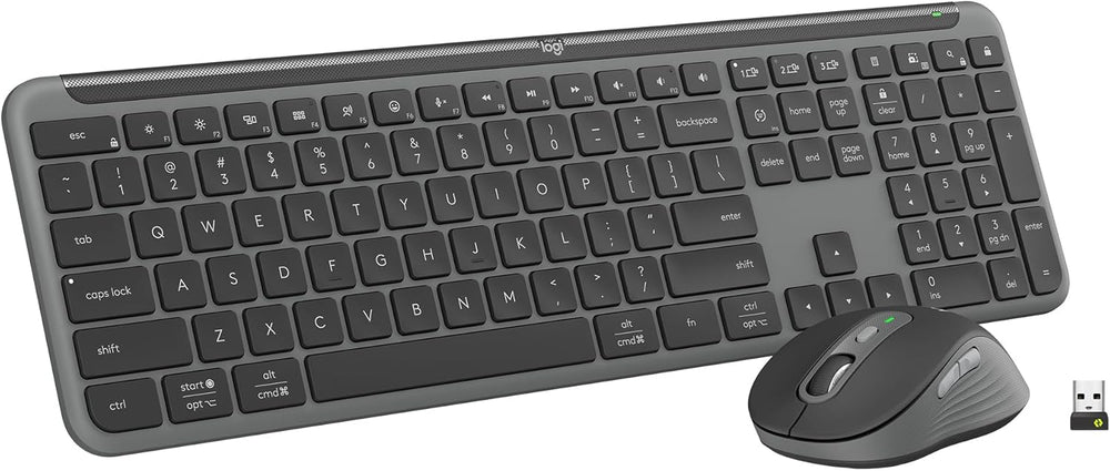 Used - Signature Slim Wireless Keyboard and Mouse Combo MK955-OFF WHITE-US-2.4GHZ/BT-N/A-CAN-215