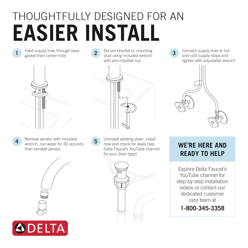 Open Box - Delta 15855LF-SP - Bathroom Sink Faucets Faucet