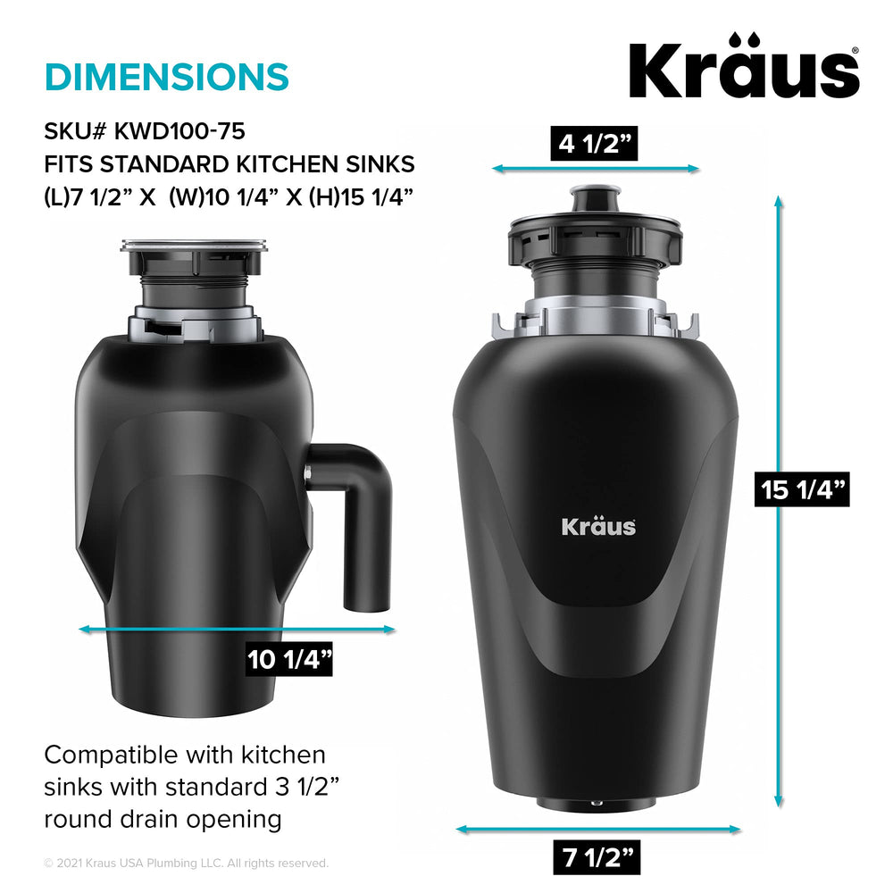 Open Box - Kraus KWD100-75MBL - Garbage Disposal Faucet