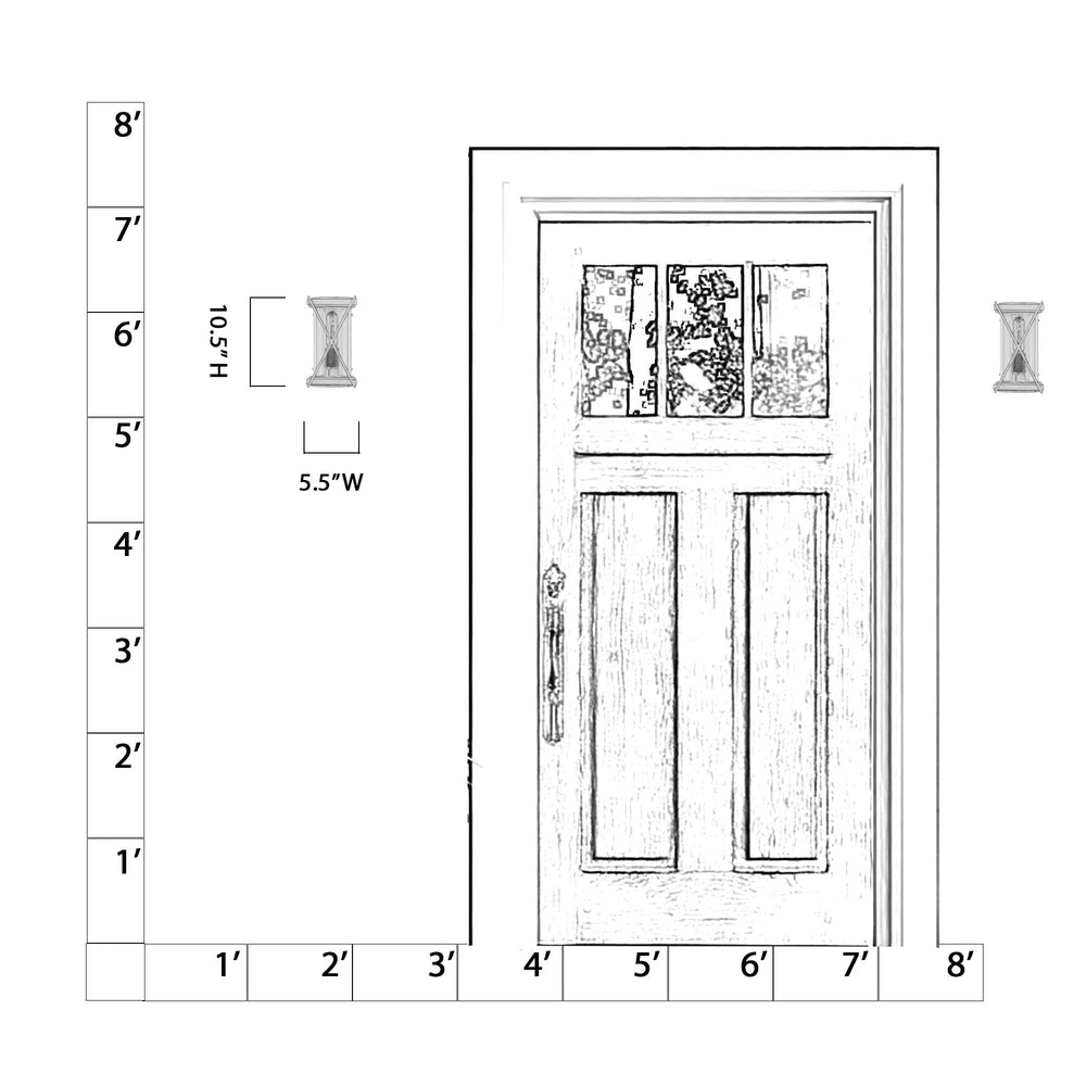 Open Box - The Great Outdoors 77601-899 - Wall Sconces Outdoor Lighting