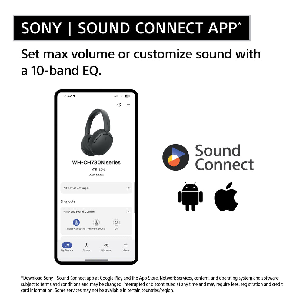 Refurbished - SONY WHCH730N/B Headphones