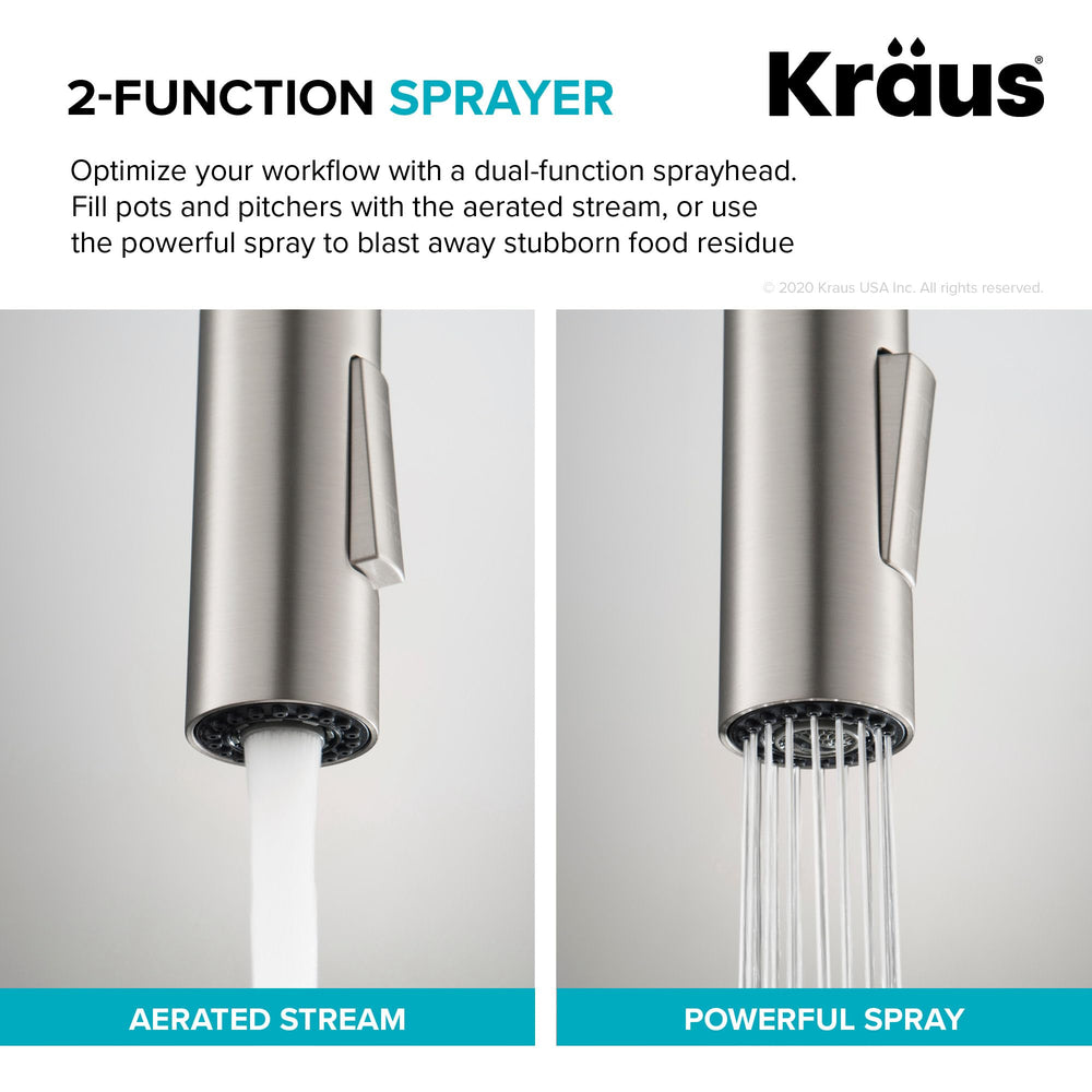 Open Box - Kraus KPF-2821BB - Kitchen Faucet