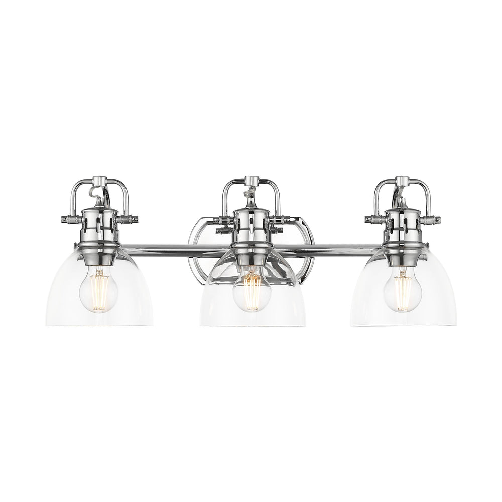 Open Box - Golden Lighting 3602-BA3 CH-CLR - Bathroom Fixtures Indoor Lighting