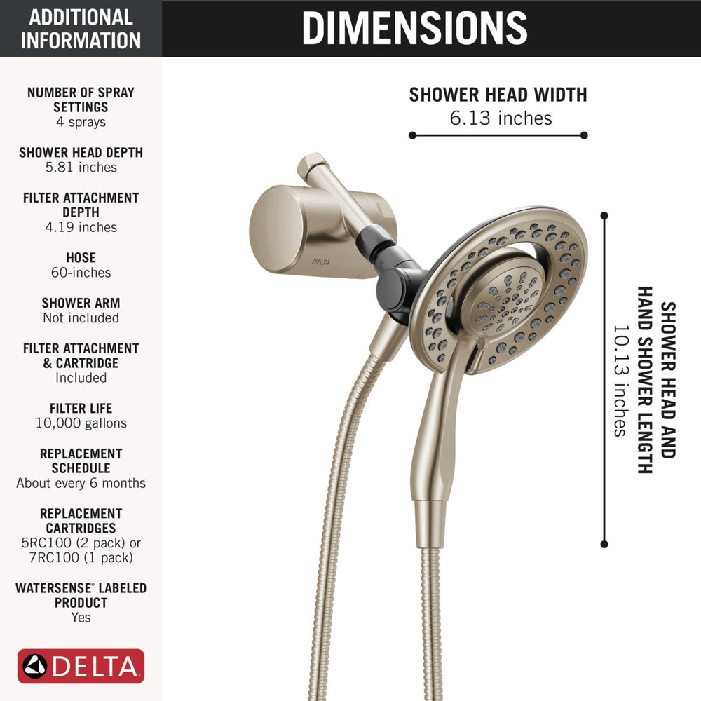 Open Box - Delta 7SF110BSN - Shower Head Accessories Bath and Shower Accessories