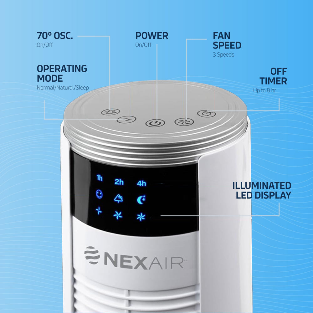 New - Nexair Nf004-2022 Black Floor Fan 1cm 35w 3 Speeds