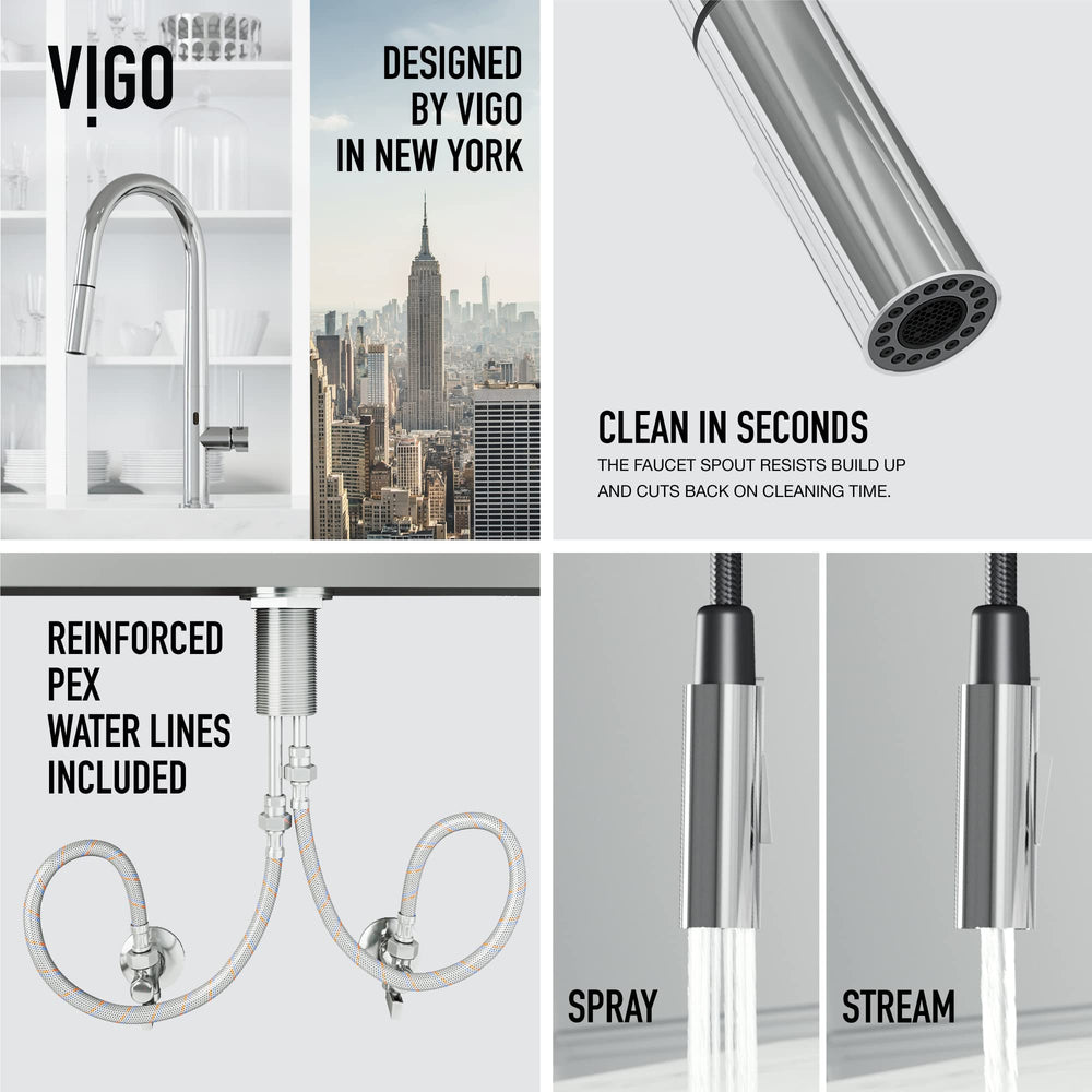 Open Box - Vigo VG02029CHS - Kitchen Faucet