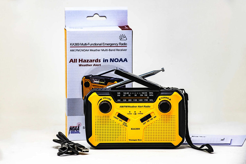New - Kaito Voyager Am/fm/sw Radio - Yellow, 17 Height