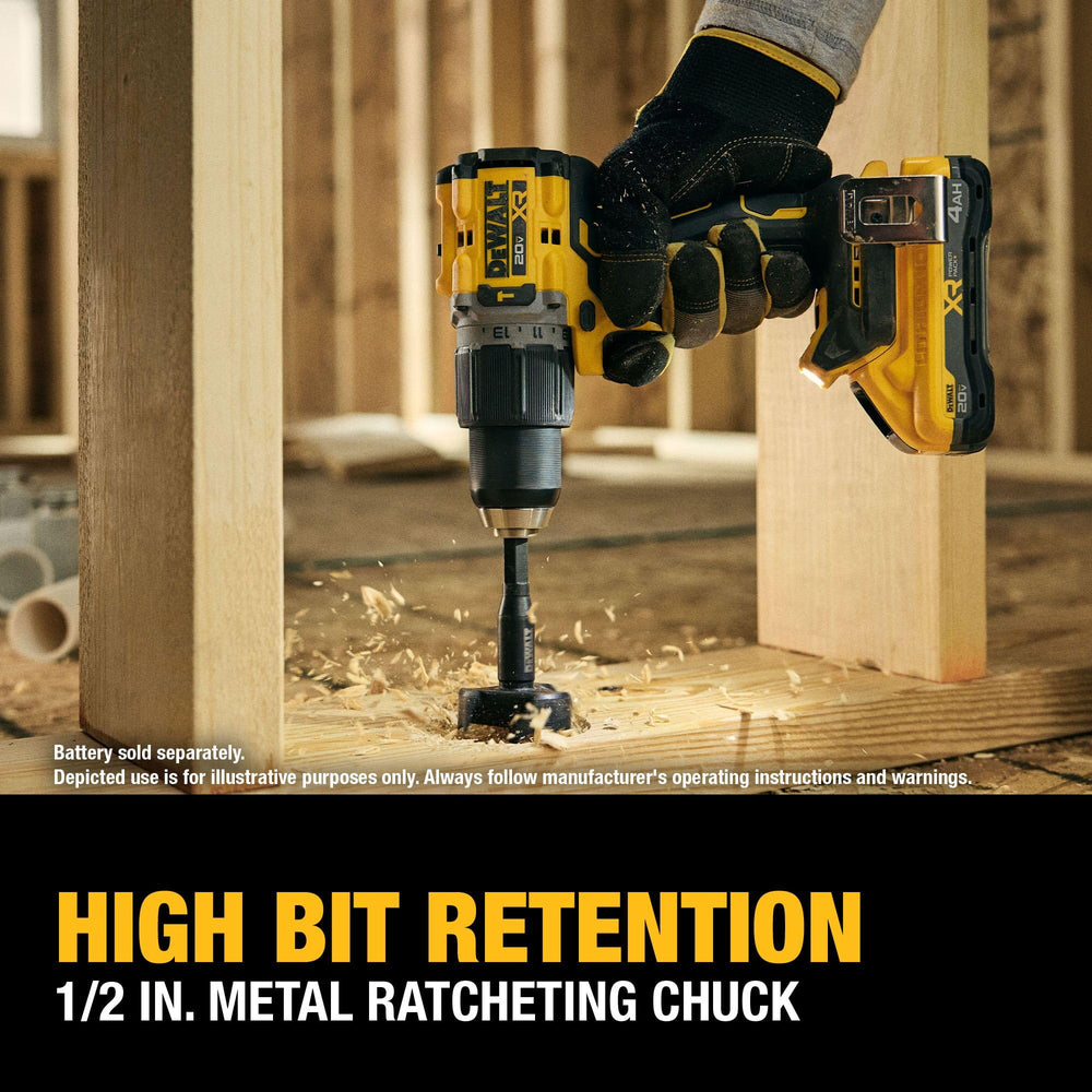 Open Box - DEWALT 20V XR Brushless Cordless 1/2 in. Hammer Drill (Tool-Only)