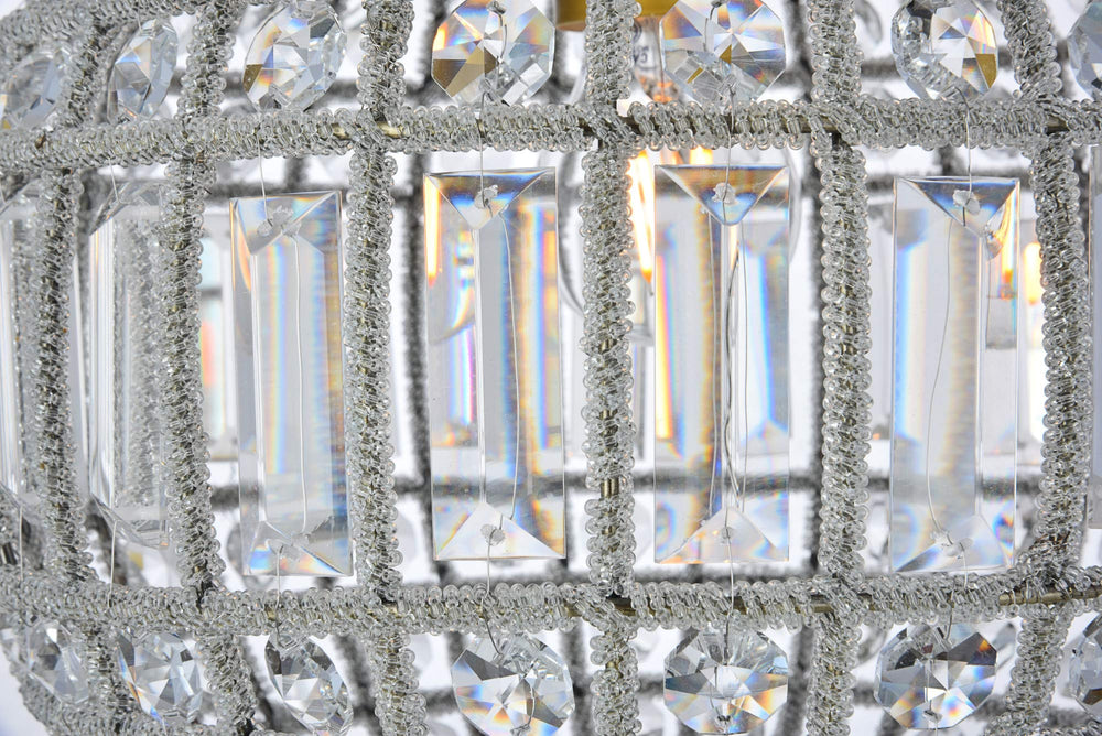 Open Box - Elegant Lighting 1205D12FG/RC Olivia 12" Wide Single Light Pendant from the Urban Classics Collection