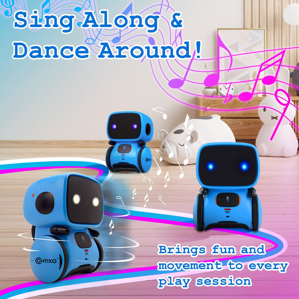New - Contixo R1 Blue Robot Toy For Kids Ages 2+