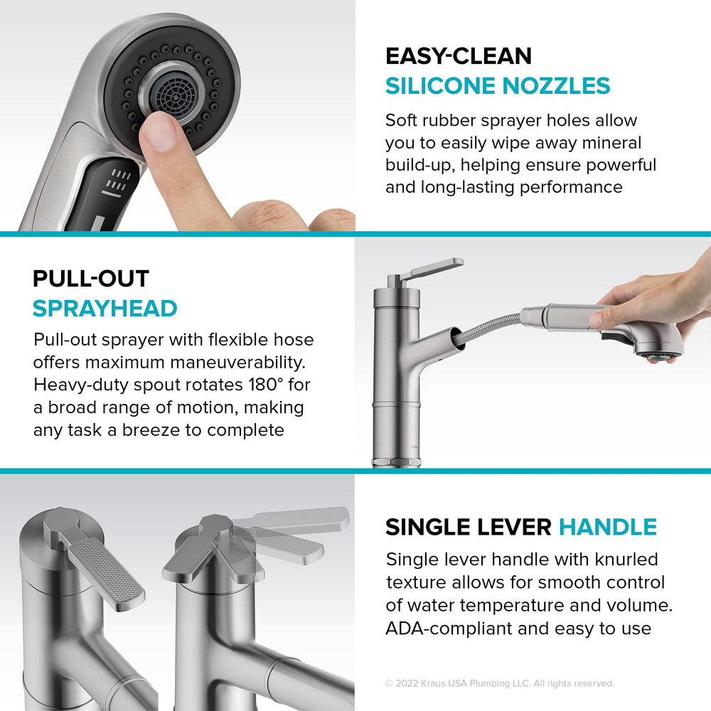 Open Box - Kraus KPF-4103MB - Kitchen Faucet