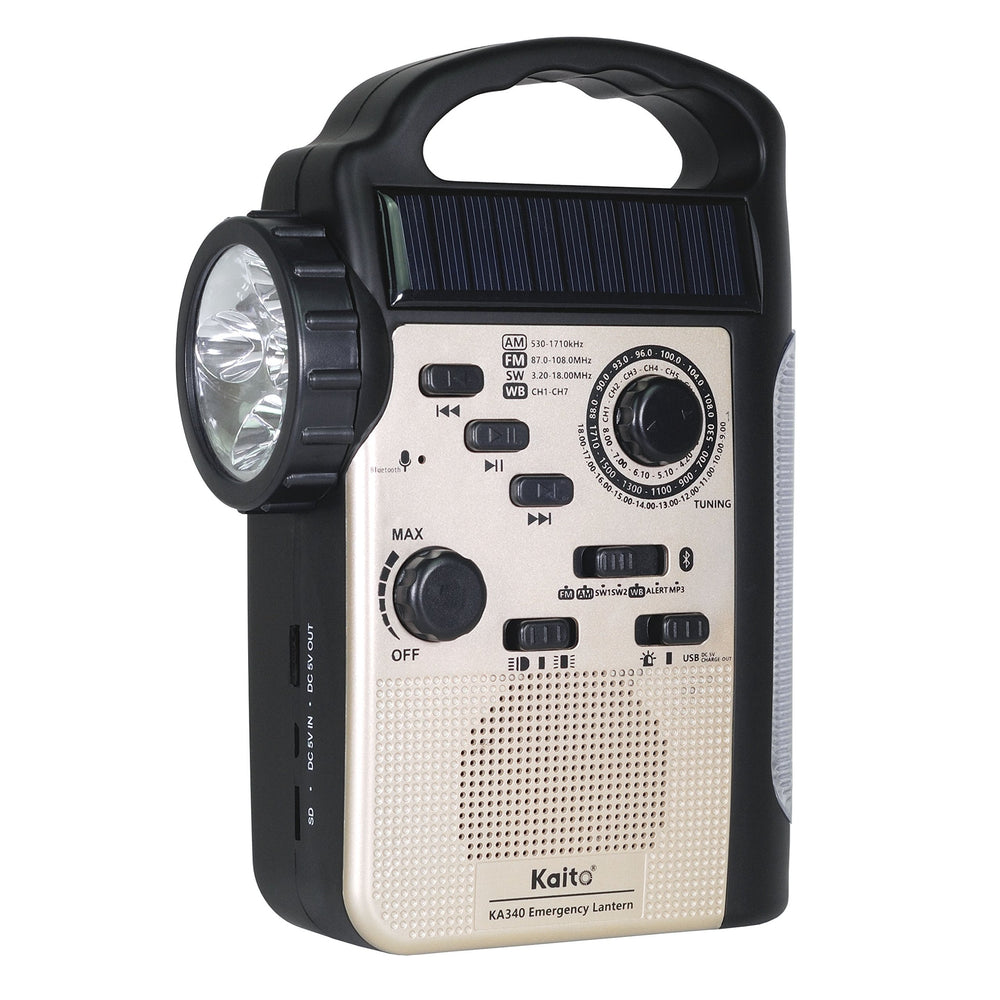 New - Kaito Led Flashlight, White Light, Black
