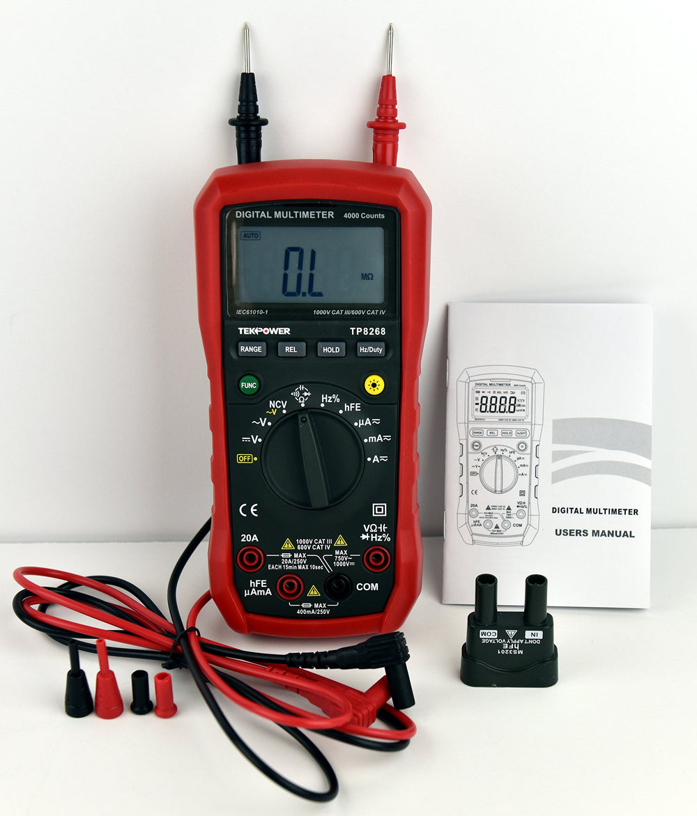 New - Tekpower TP8268 AC DC Auto/Manual Range Digital Multimeter