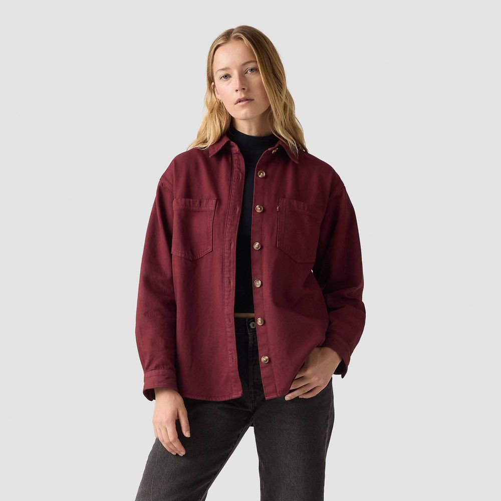 Open Box - Levi's® Women's Iris Overshirt - Chocolate Truffle M