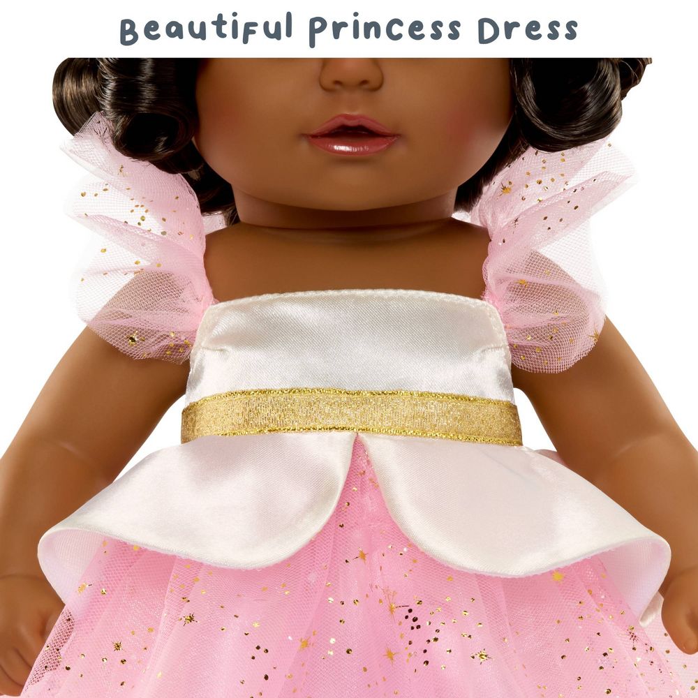 New - BABY Born Princess Baby Doll Harper - Black Hair, Dark Brown Eyes: Includes Accessories, Promotes Fine Motor Skills