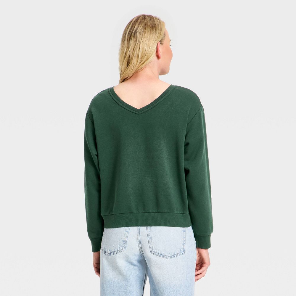 New - Women's Sweatshirt - Universal Thread™ Dark Green S