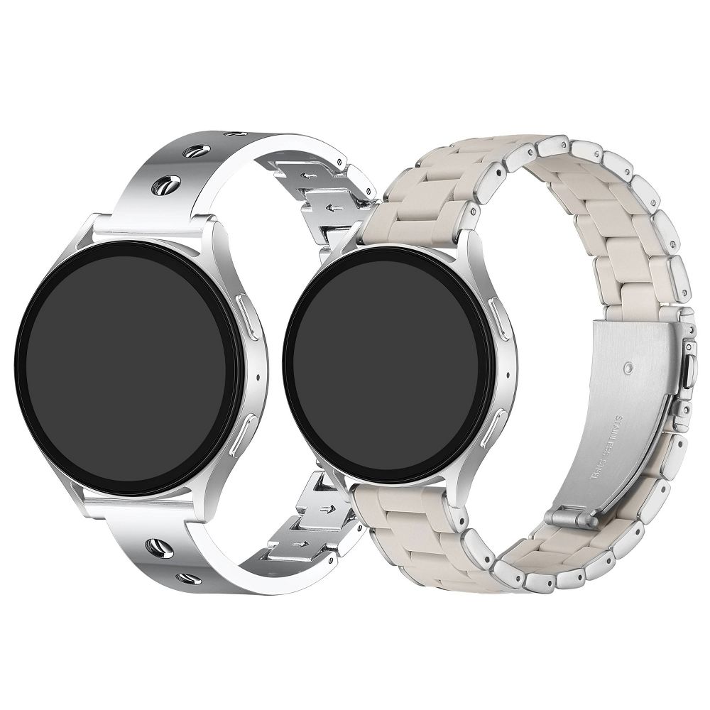 New - Posh Tech 2pk Smart Watch Band Set, Universal Fit for Apple Watch, Samsung Galaxy, Garmin 20mm - Quinn/Orla