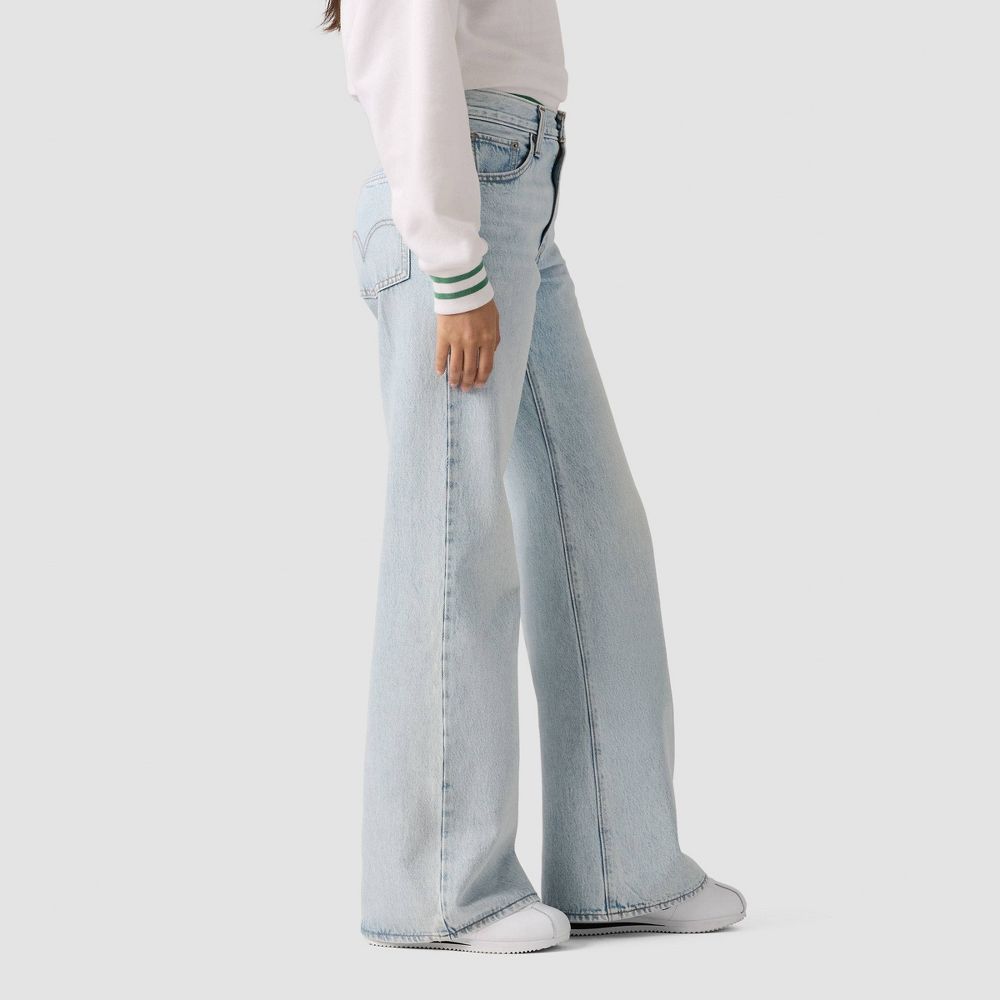 New - Levi's® Women's Middy Loose Bootcut Jeans - Abraided Art 25