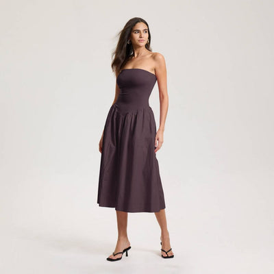 New - Women's Tube Knit Maxi A-Line Dress - A New Day™ Purple XL