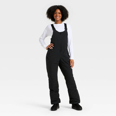 New - Women's Snowsport Waterproof Snow Bib - All In Motion™ Black XS