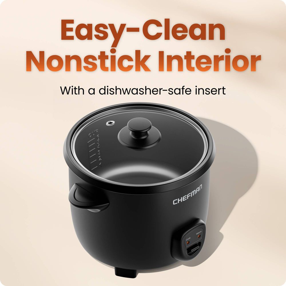 New - Chefman 12 Cup Rice Cooker