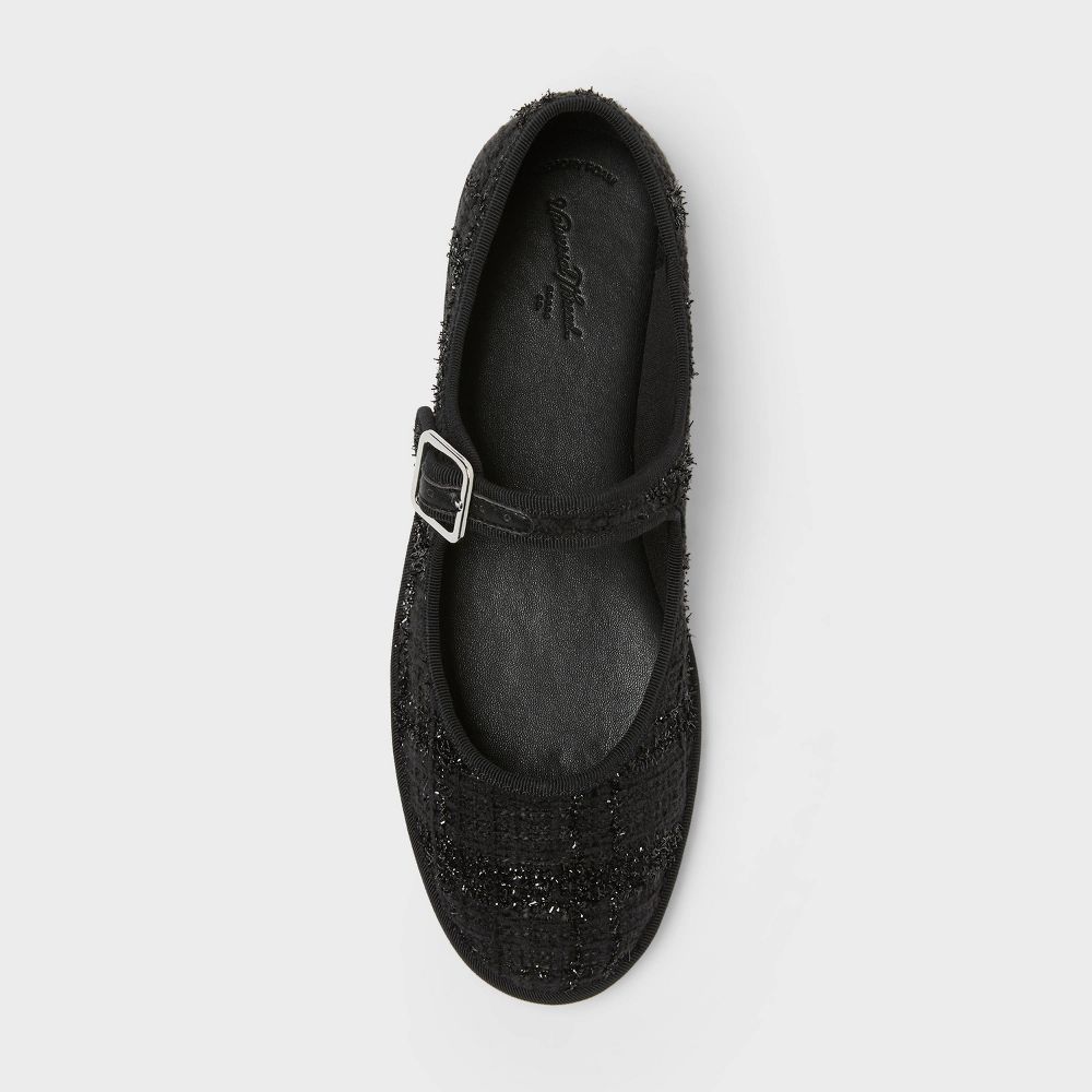 New - Women’s Halston Flats with Memory Foam Insole - Universal Thread™ Black 9.5
