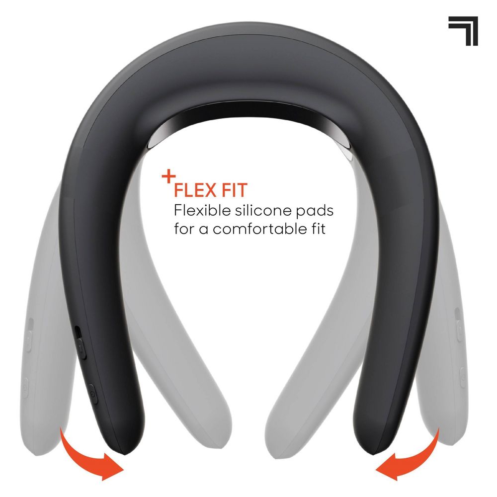 New - Sharper Image Cordless Cool and Heat Neckwear Device Black